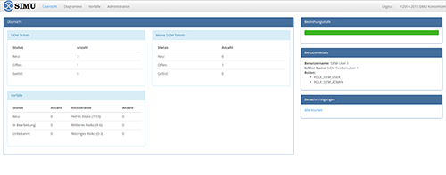 Screenshot der SIEM-Benutzeroberfläche